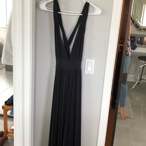 Black maxi with side cut outs. Medium
